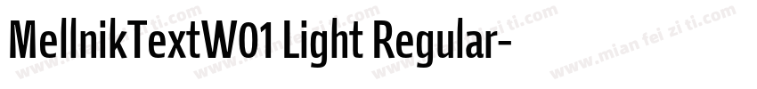 MellnikTextW01 Light Regular字体转换